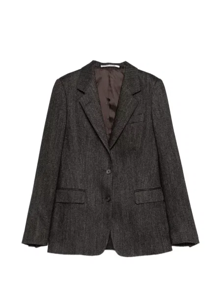 Geacă Tagliatore cu model herringbone gri