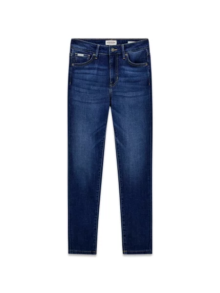 GUESS JEANS Džíny HIGH RISE SKINNY tmavě modrá