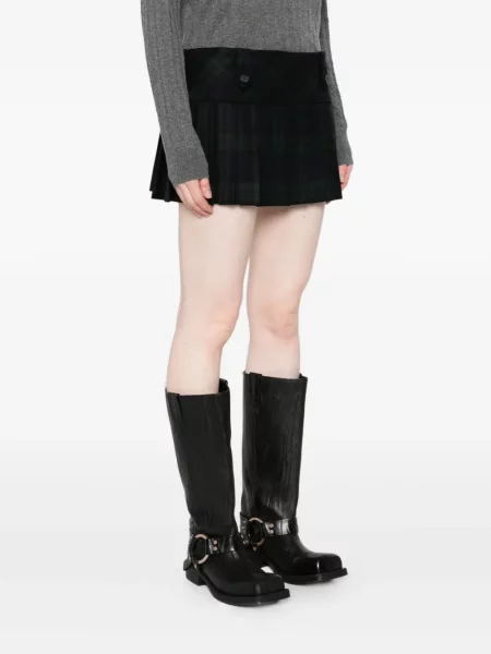 Fusta mini Miu Miu verde