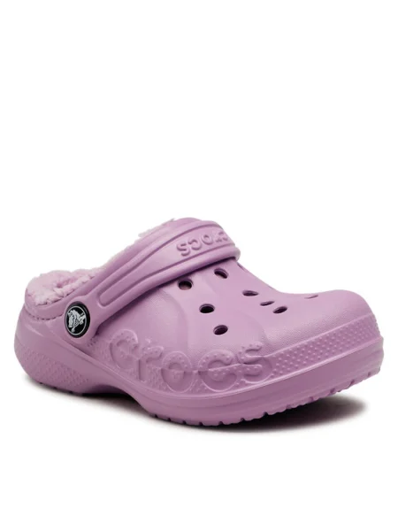 Papucs Crocs Baya Lined Clog K lila