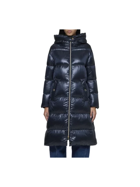Parka Herno pikowana niebieska