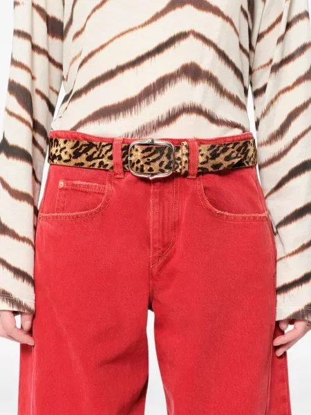 Cu centură curea Isabel Marant din piele maro