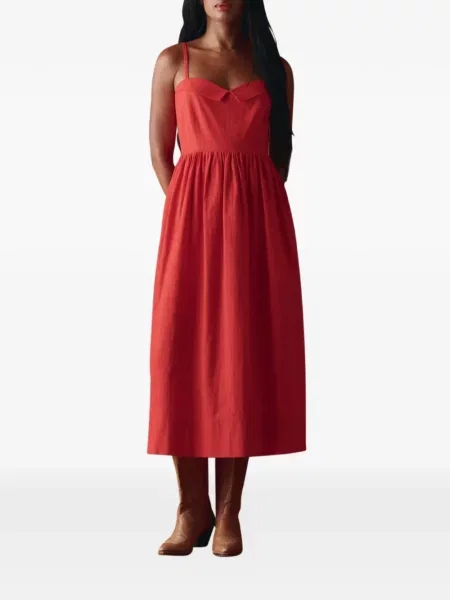 Sukienka midi The Great. czerwona