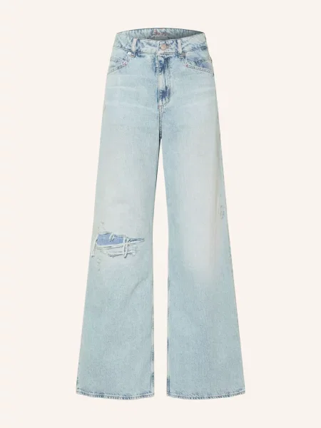 Boss Široké Džíny Emma light/pastel blue modré