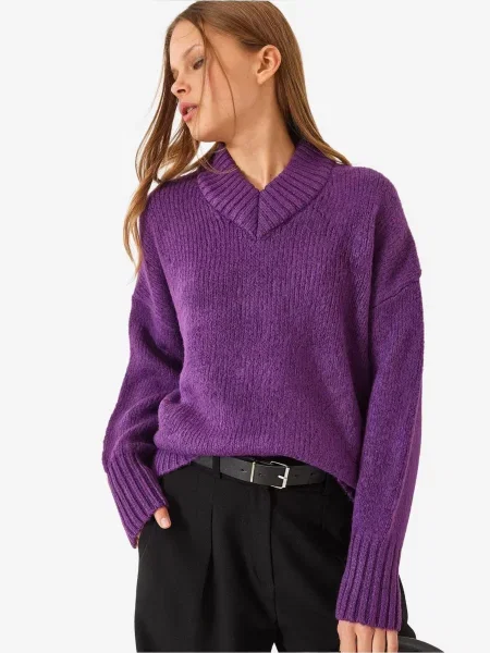 Bianco Lucci Svetr Pullover' fialová