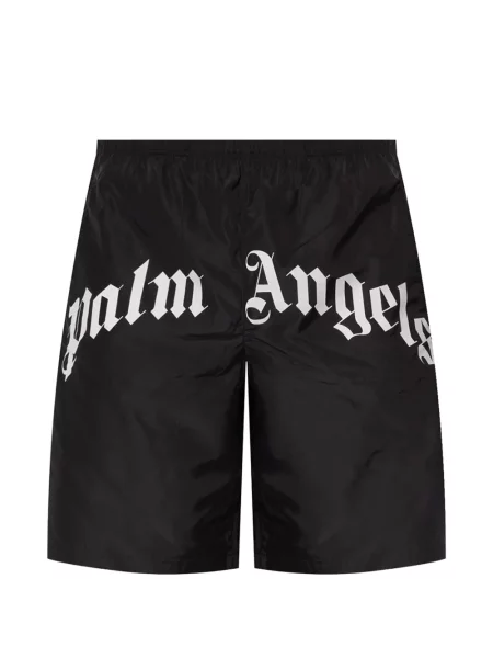 Slip de baie Palm Angels cu imagine negru