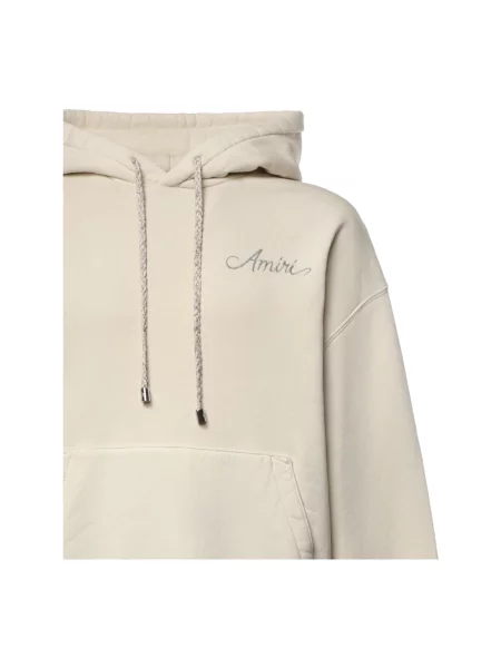 Bluza z kapturem Amiri z kapturem beżowa