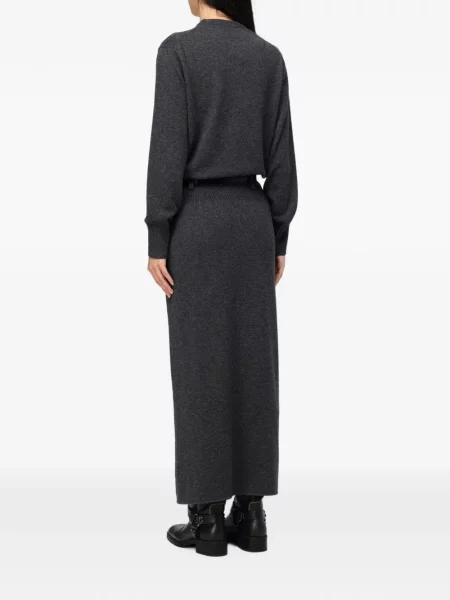 Cu centură rochie maxi Coperni gri