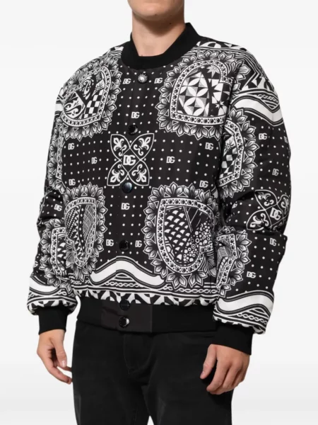 Bomber bunda Dolce & Gabbana čierna