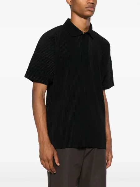 Polo Homme Plissé Issey Miyake μαύρο