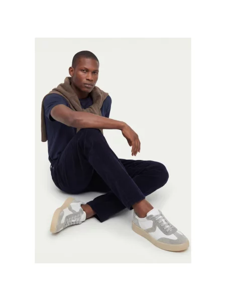 Sneakersy Voile Blanche skórzane białe