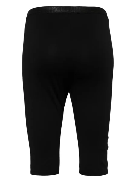 Kožené kraťasy Loewe Pre-owned černé
