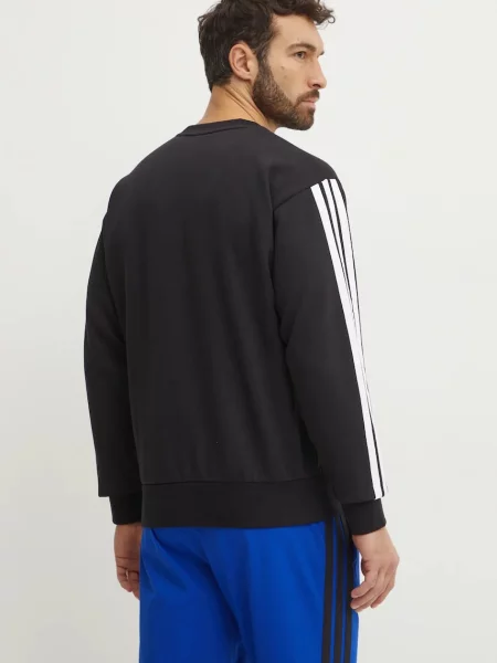 Csíkos fleece ing Adidas fehér