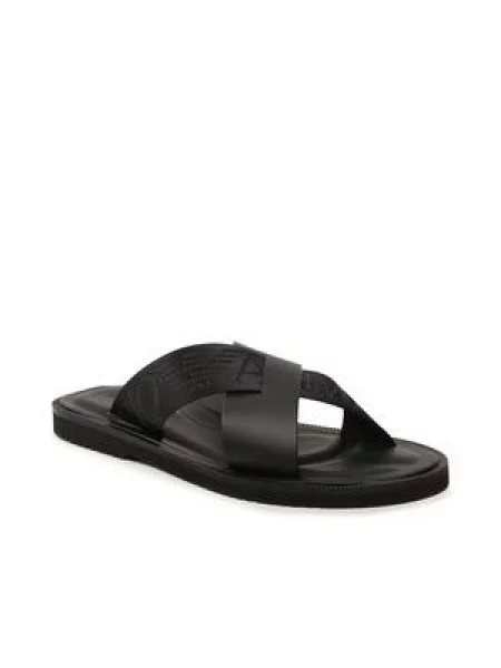 Sandály Emporio Armani černé