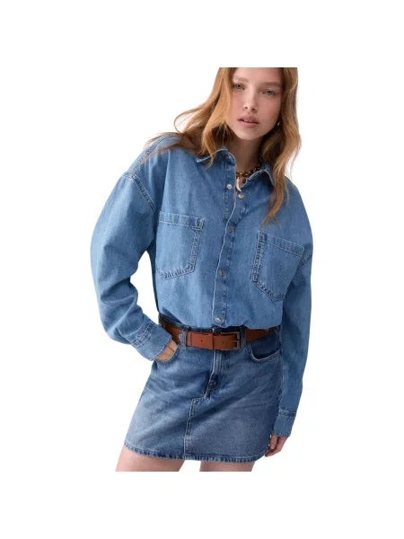 Liu Jo De blugi rochie cu cordon albastru