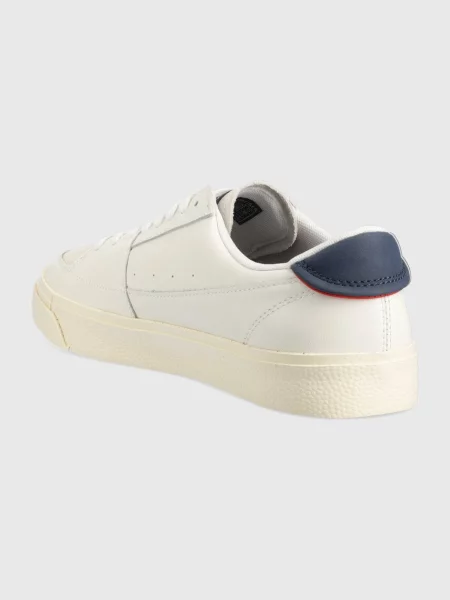 Bőr félcipo Tommy Jeans fehér