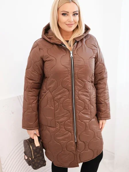 Geacă Kesi Włoski cu glugă maro