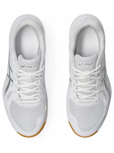 Кожаные кроссовки Asics серые