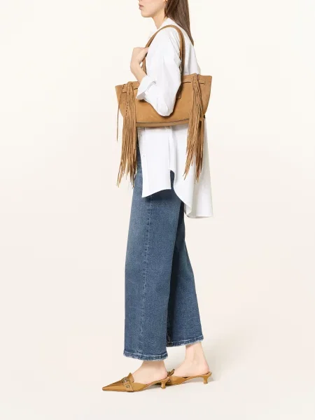 Good American Džínové Kalhoty Good Waist Cropped Palazzo indigo