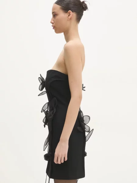 Rotate rochie mini mulata negru