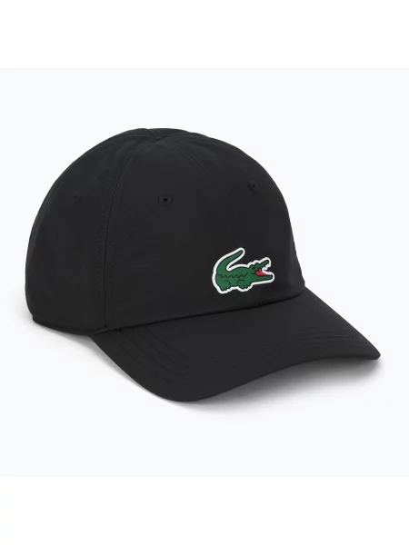 Бейзболна шапка Lacoste black черно
