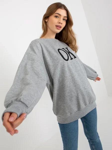 Hanorac cu glugă Fashionhunters gri