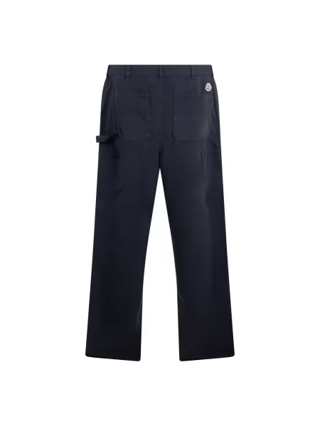 Spodnie Moncler niebieskie