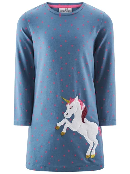 Happy girls Rochie denim / mai multe culori albastru