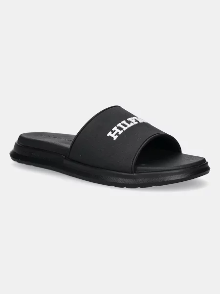 Pantofle Tommy Hilfiger DUAL DENSITY HILFIGER POOL SLIDE černá