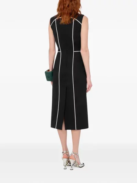 Rochie midi Moschino fără mâneci negru