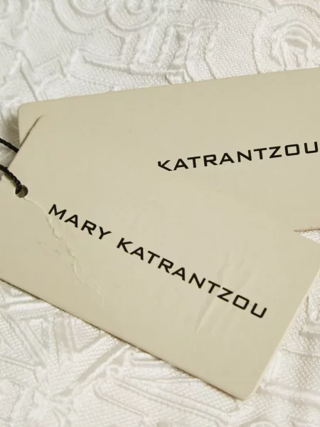 Vestă Mary Katrantzou din jacard alb