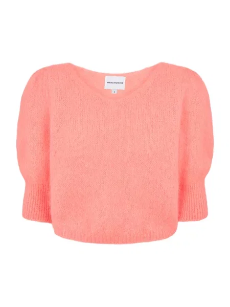 Sweter American Dreams wełniany pomarańczowy