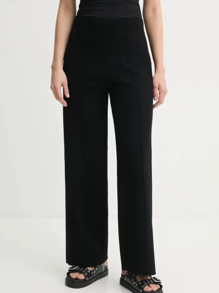 A.L.C. pantaloni femei lat high waist negru