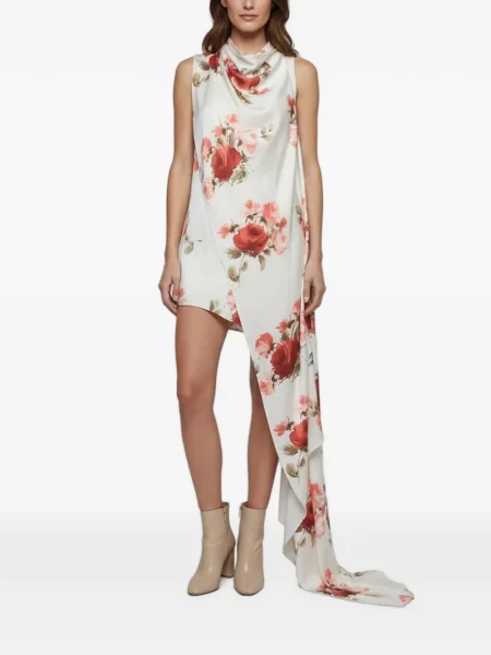 Rochie Magda Butrym cu model floral cu imagine drapată