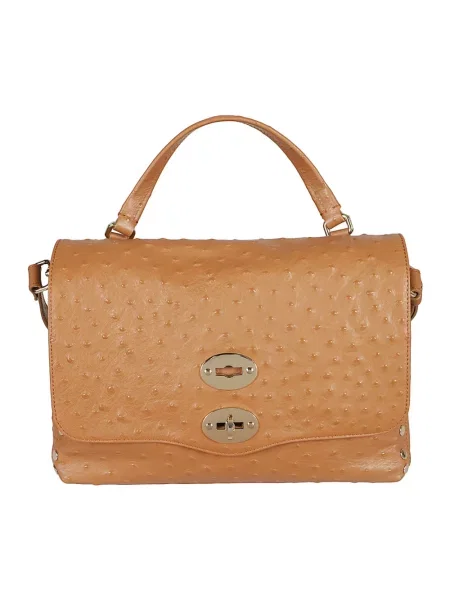 Torebka Zanellato skórzana brązowa