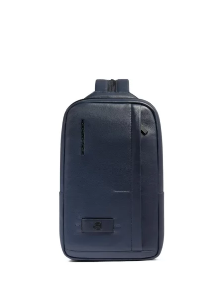Geantă Piquadro din piele albastru