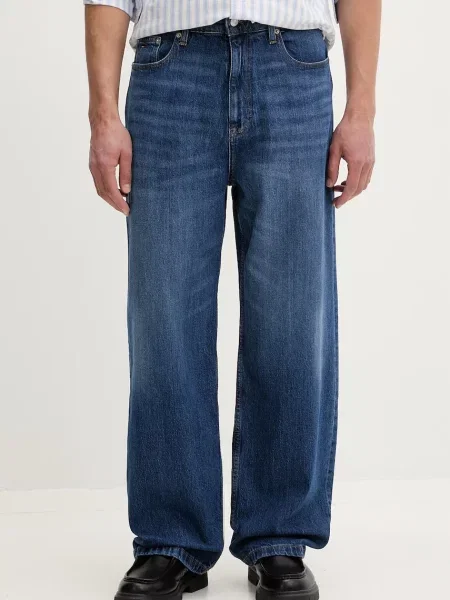 Tommy Jeans jeansy relaxed fit granatowe