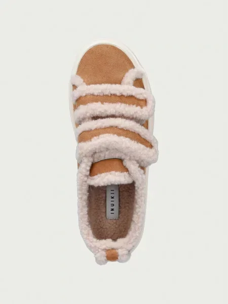 Inuikii SHEARLING LOW VELCRO sportcipő gyerek velúr bézs