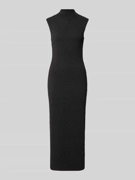 HUGO sukienka maxi dopasowana czarny