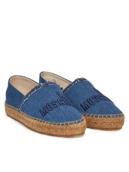 LOVE MOSCHINO Espadrilky modrá