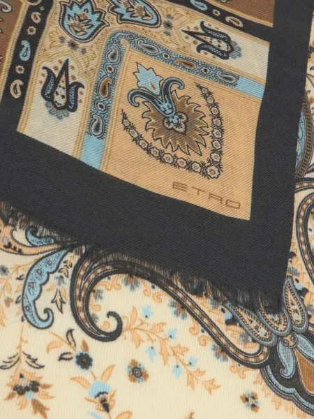 Fular Etro de lână cu model floral