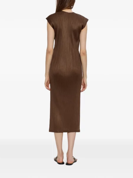 Rochie midi Pleats Please Issey Miyake maro