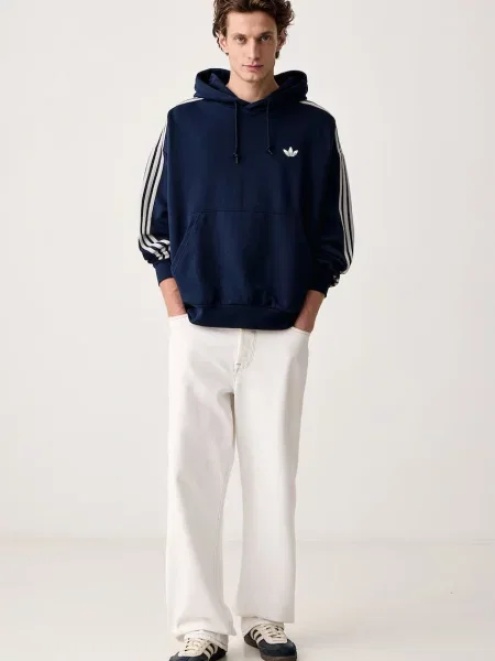 Adidas Originals mikina s kapucňou pánska s bavlnou Adicolor Classics