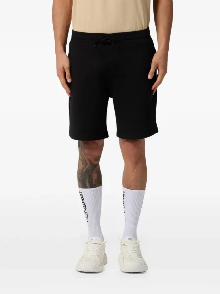 Fleece αθλητικά σορτς Plein Sport με αυτόγραφο μαύρο