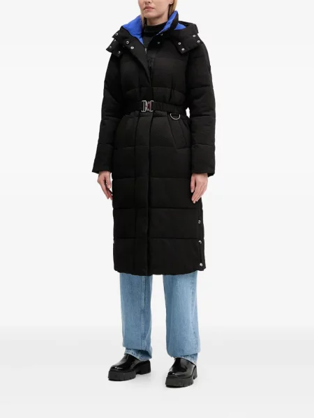 Palton Desigual cu glugă negru