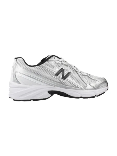 New balance Rövid szárú sportcipők fekete / ezüst fehér