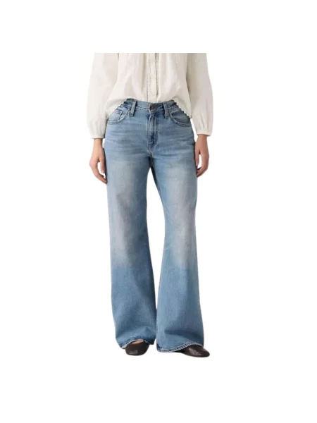 Szerokie jeansy Levi's niebieskie