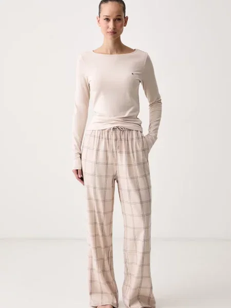 Tommy Hilfiger dvoudílné pyžamo béžové