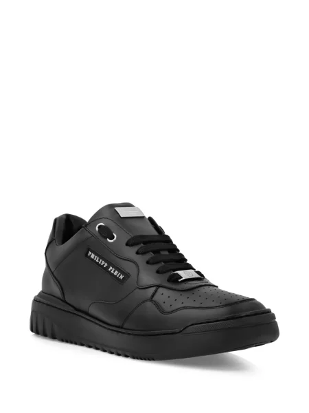 Sneakerși Philipp Plein din piele cu autograf negru
