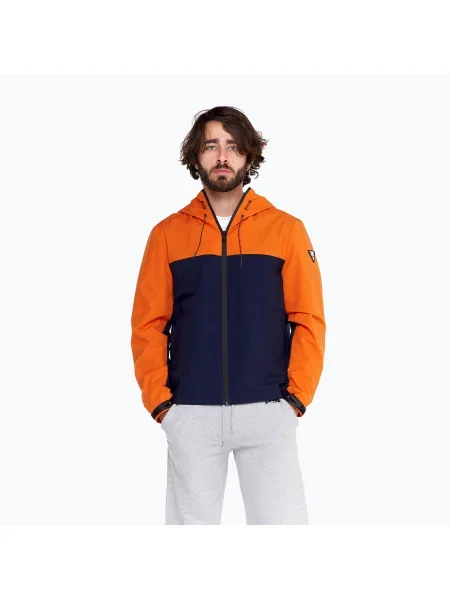 Olcsóbban. Férfi kabát LEONE Minimal carrot/navy blue. Méret: XL kék